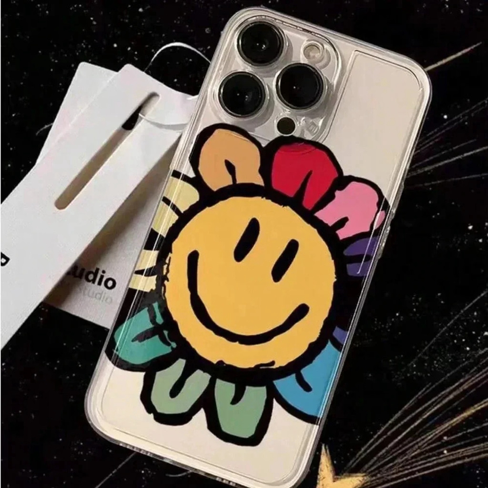 ⚠️Clearance iPhone 15/Pro/Pro Max Sun Flower Colorful Phone Case SAU - Picture 3 of 6